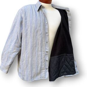 Grit Iron Workwear Insulated Quilted Shirt Jacket Men's size XXL 2XL Cotton